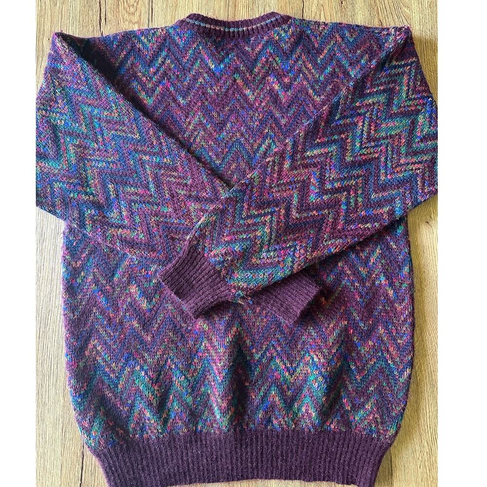 Croft & Barrow Vtg Multi Color Patterned Chunky C… - image 6